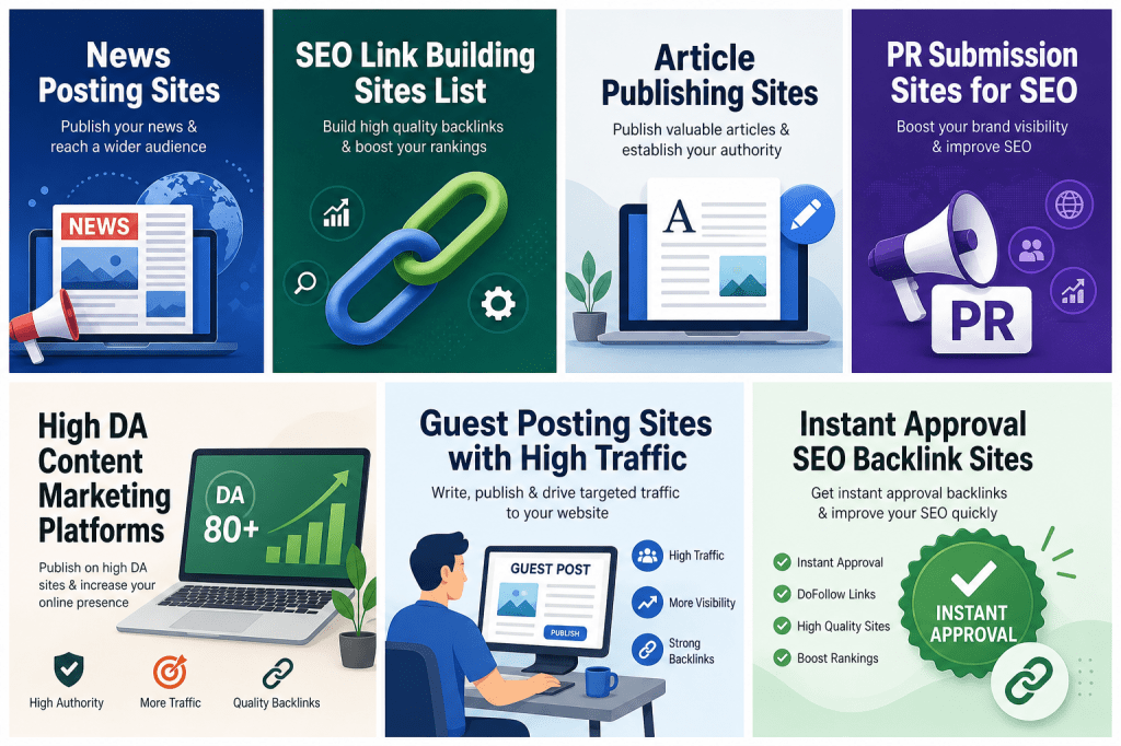  Best High DA Backlink Sites List for SEO&nbsp;Services